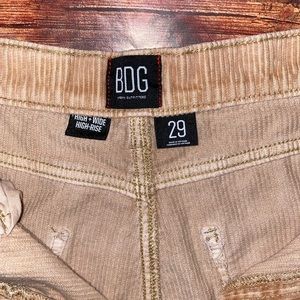 Urban Outfitters BDG High+Wide High-Rise corduroy tan pants!